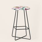 Tiger Collection - Pink & Blue Palette Stool Gallery Image 1