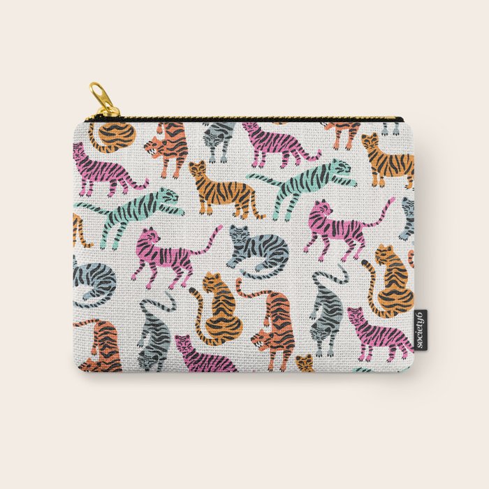 Tiger Collection - Pink & Blue Palette Carry All Pouch Gallery Image 1