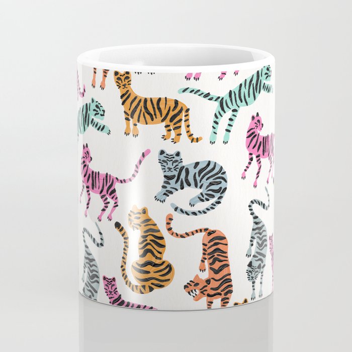 Tiger Collection - Pink & Blue Palette Coffee Mug Gallery Image 4