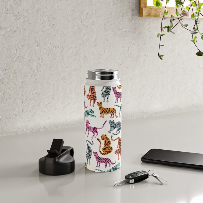 Tiger Collection - Pink & Blue Palette Water Bottle Gallery Image 4