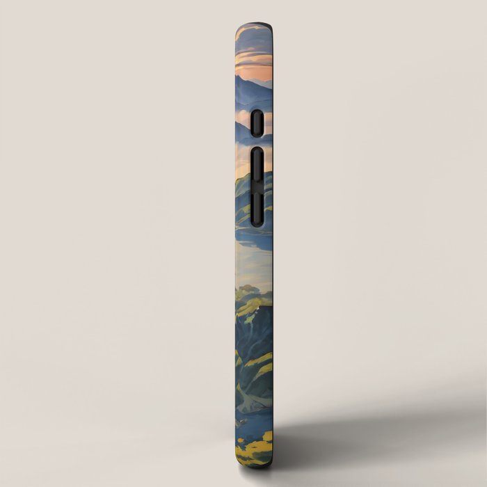 Awoke - A Contemporary Ukiyo-e Nature Landscape iPhone Case Gallery Image 2