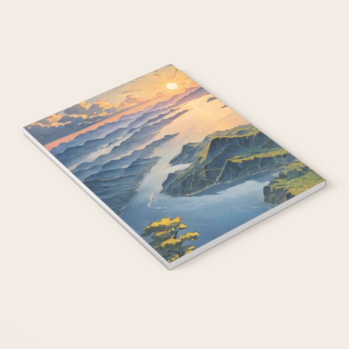 Awoke - A Contemporary Ukiyo-e Nature Landscape Notebook Gallery Image 3