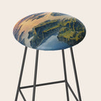 Awoke - A Contemporary Ukiyo-e Nature Landscape Stool Gallery Image 2