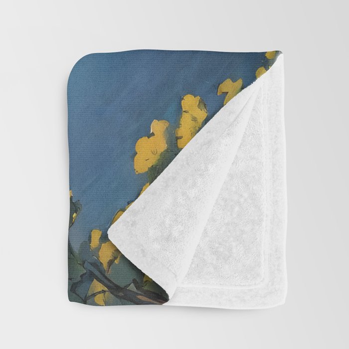Awoke - A Contemporary Ukiyo-e Nature Landscape Throw Blanket Gallery Image 3