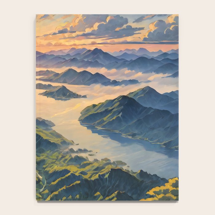 Awoke - A Contemporary Ukiyo-e Nature Landscape Notebook Gallery Image 4
