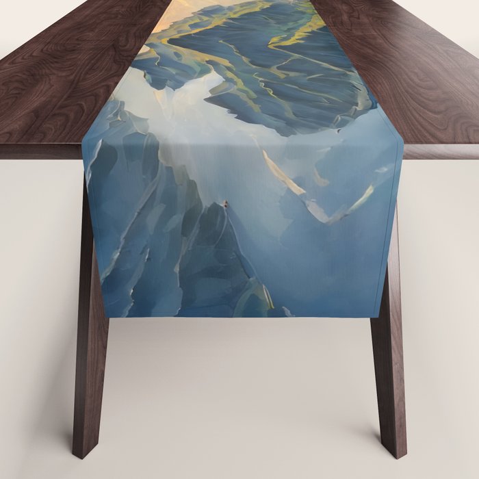 Awoke - A Contemporary Ukiyo-e Nature Landscape Table Runner Gallery Image 1