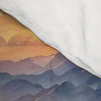 Awoke - A Contemporary Ukiyo-e Nature Landscape Comforter Gallery Image 4