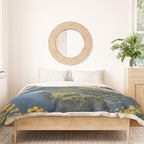 Awoke - A Contemporary Ukiyo-e Nature Landscape Duvet Cover Gallery Image 3
