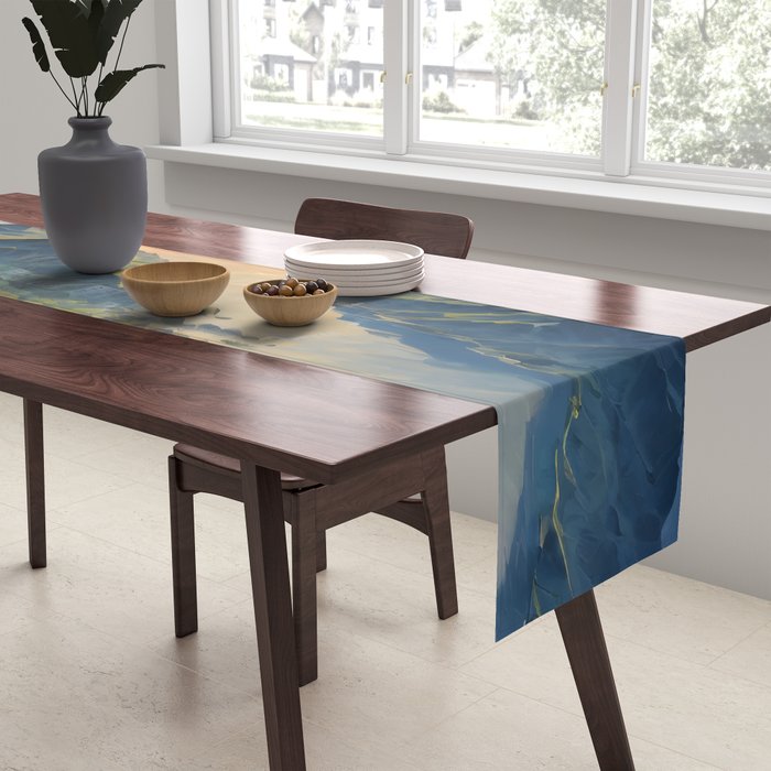 Awoke - A Contemporary Ukiyo-e Nature Landscape Table Runner Gallery Image 2