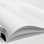 Squiggle Maze Minimalist Abstract Pattern in White and Black Notebook Gallery Image 2