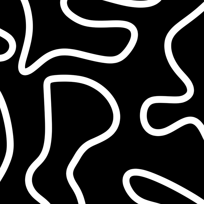 Squiggle Maze Minimalist Abstract Pattern in White and Black Coffee Mug Gallery Image 2