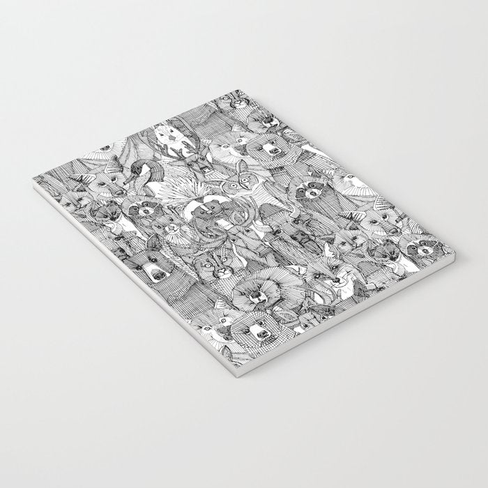 canadian animals black white Notebook Gallery Image 3
