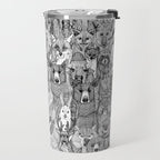 canadian animals black white Travel Mug Gallery Image 2