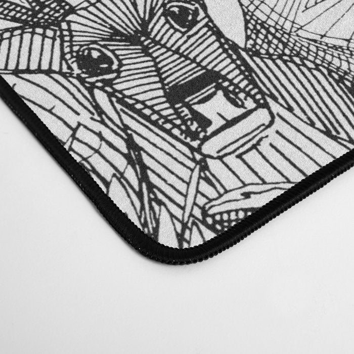 canadian animals black white Desk Mat Gallery Image 4