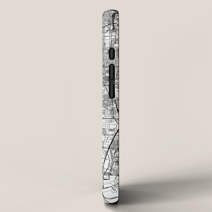 Los Angeles White Map iPhone Case Gallery Image 2