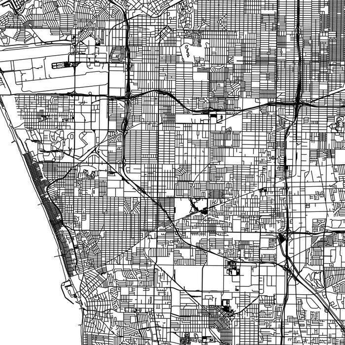 Los Angeles White Map Coffee Mug Gallery Image 2