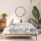 Los Angeles White Map Comforter Gallery Image 3