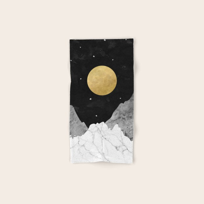 Moon and Stars Hand & Bath Towel Gallery Image 1