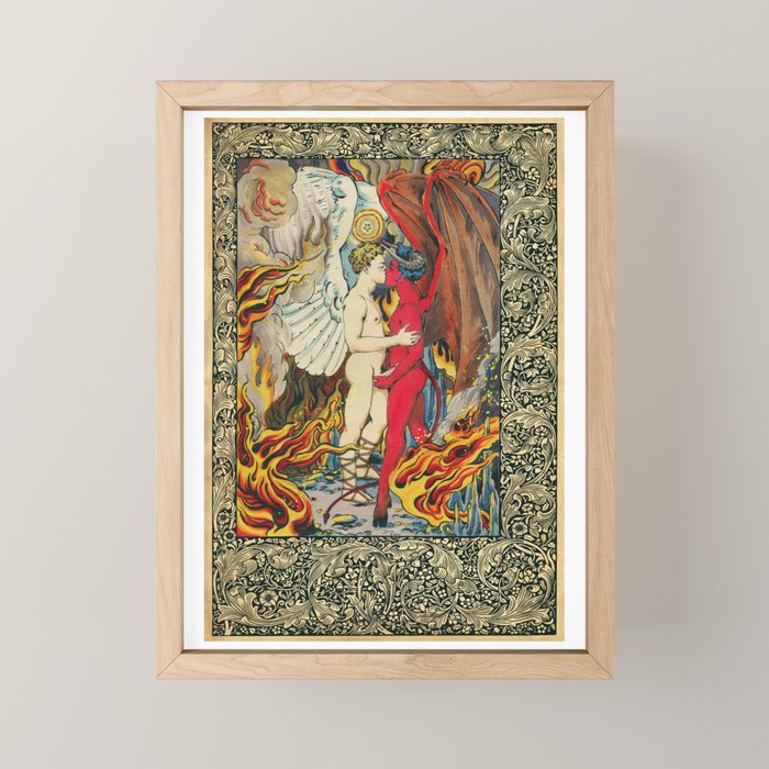 Forbidden embraces Mini Art Print Gallery Image 1