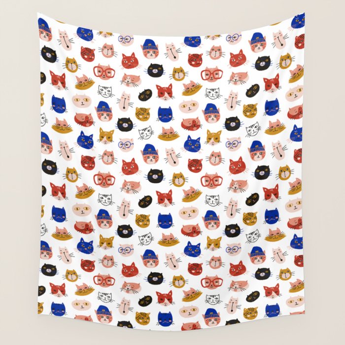 Fashionable cats Wall Tapestry Gallery Image 4