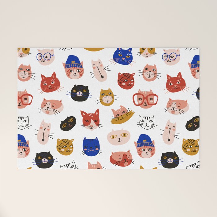 Fashionable cats Welcome Mat Gallery Image 1