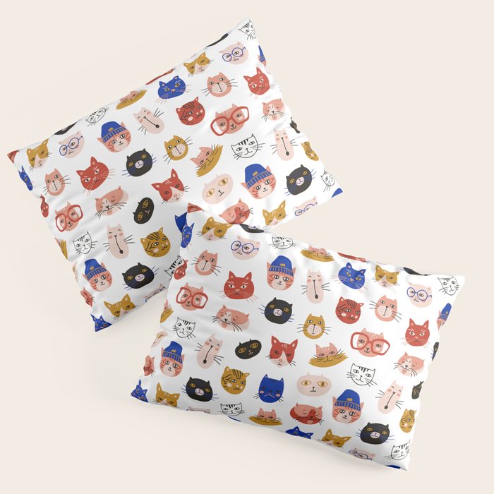 Fashionable cats Pillow Sham Gallery Image 3