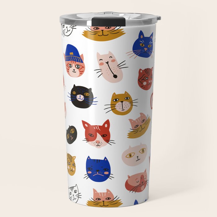 Fashionable cats Travel Mug Gallery Image 1