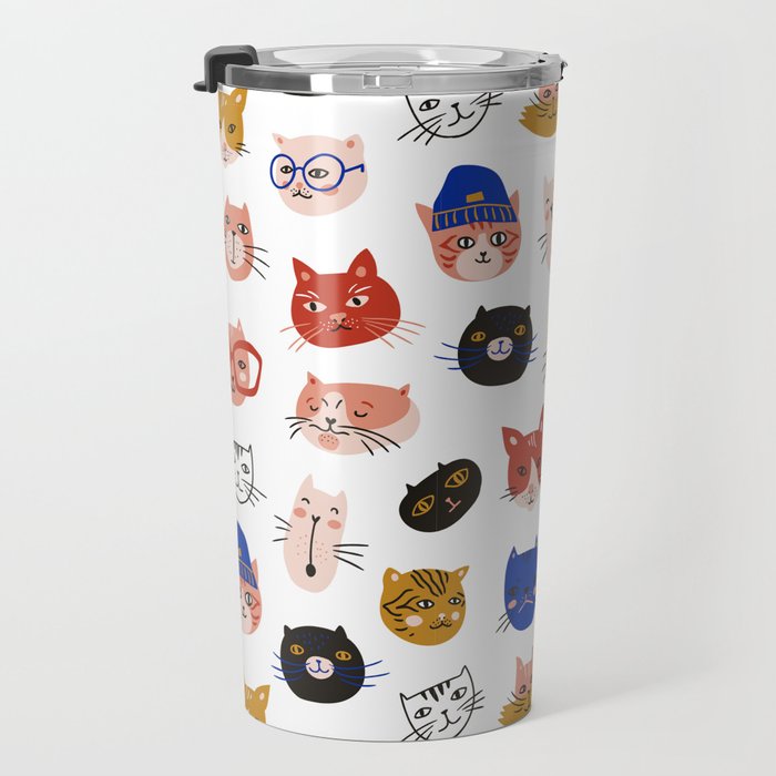 Fashionable cats Travel Mug Gallery Image 3