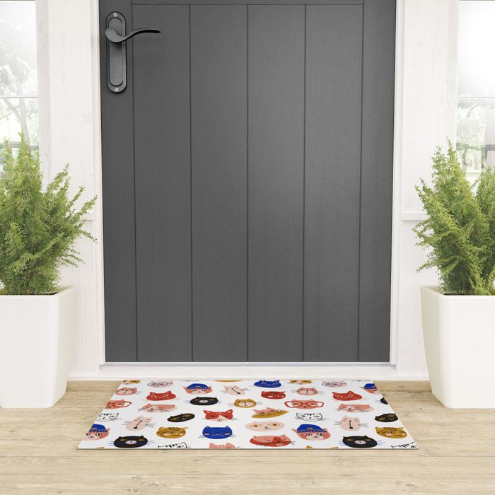 Fashionable cats Welcome Mat Gallery Image 3