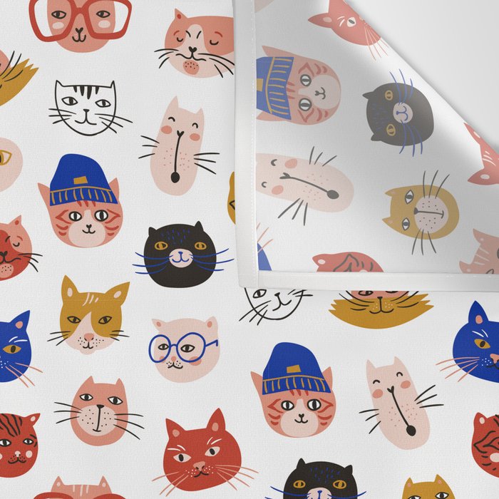 Fashionable cats Wall Tapestry Gallery Image 3