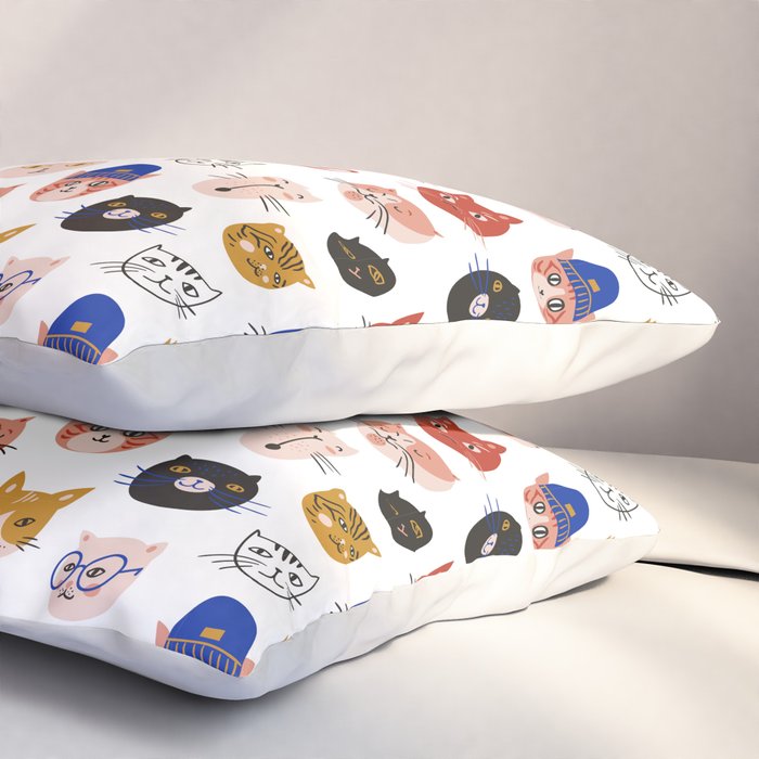 Fashionable cats Pillow Sham Gallery Image 3