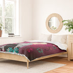 Rockabilly Blonde Sugar Skull Girl Duvet Cover Gallery Image 2