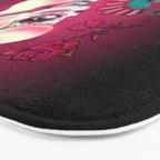 Rockabilly Blonde Sugar Skull Girl Bath Mat Gallery Image 3