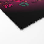 Rockabilly Blonde Sugar Skull Girl Welcome Mat Gallery Image 2