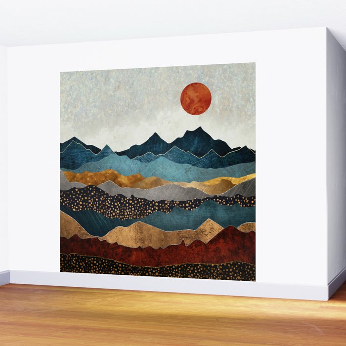 Amber Dusk Wall Mural Gallery Image 2