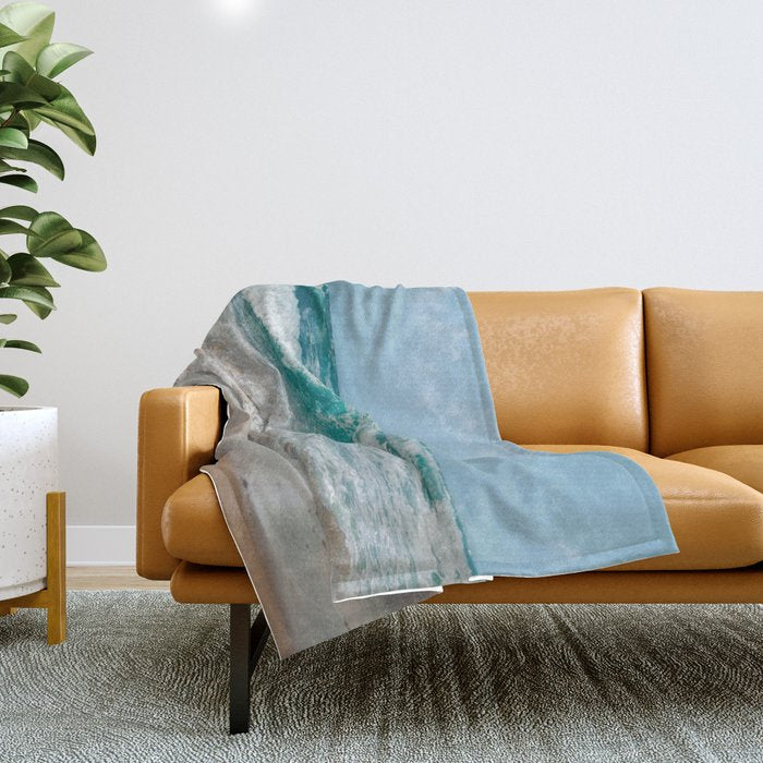 Pacific Splash Throw Blanket Gallery Image 1
