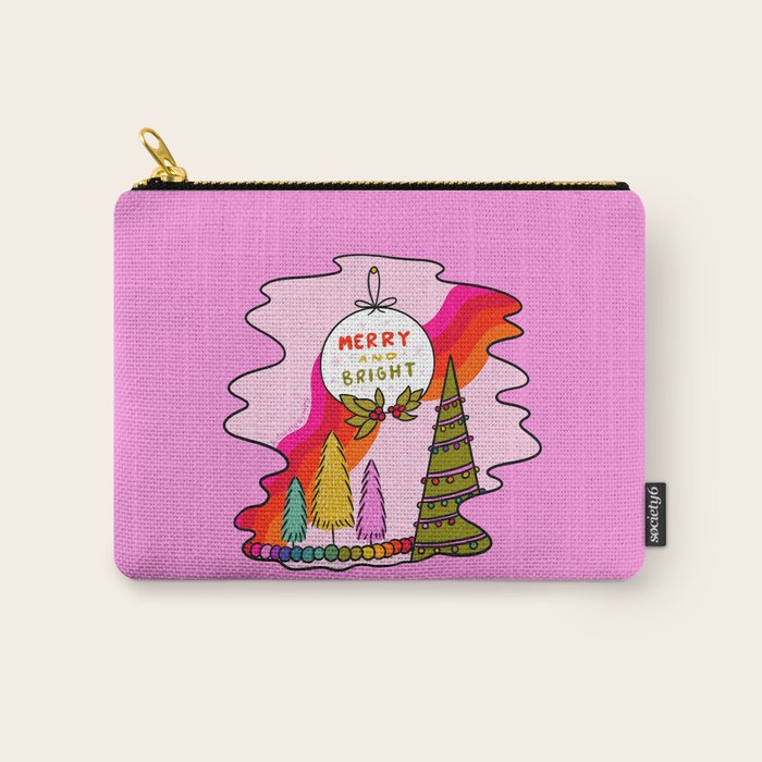 Merry and Bright Carry All Pouch Gallery Image 1