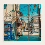 Anime Tokyo Streets Wood Wall Art Gallery Image 1