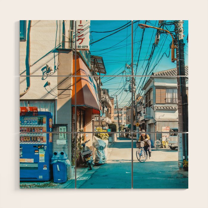 Anime Tokyo Streets Wood Wall Art Gallery Image 1