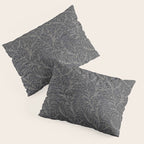 William Morris Pure Willow Bough Charcoal Black Pillow Sham Gallery Image 3