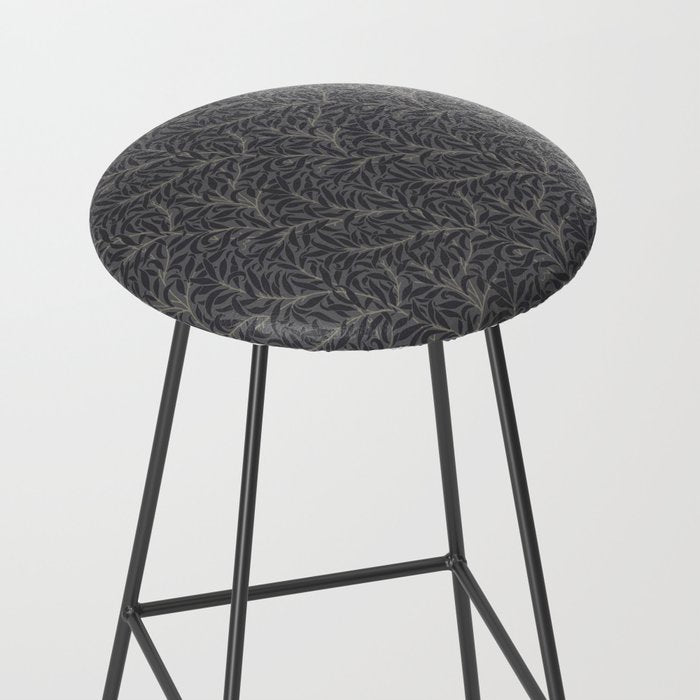 William Morris Pure Willow Bough Charcoal Black Stool Gallery Image 2