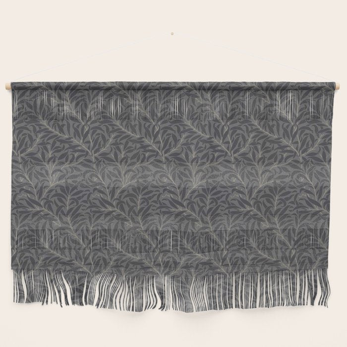 William Morris Pure Willow Bough Charcoal Black Wall Hanging Gallery Image 1