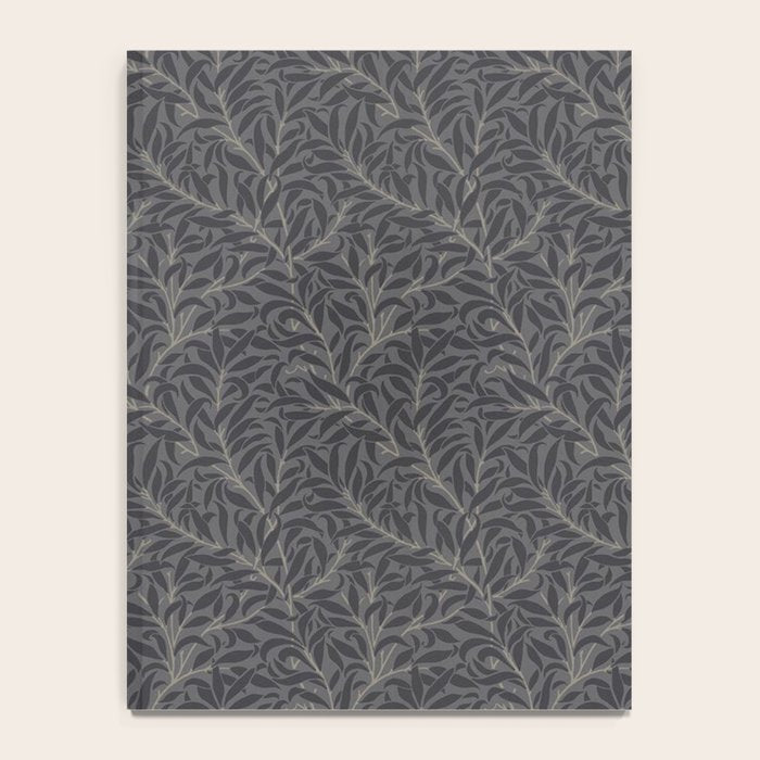 William Morris Pure Willow Bough Charcoal Black Notebook Gallery Image 4