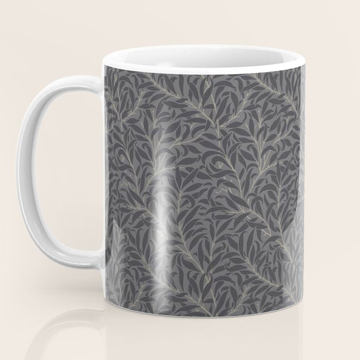 William Morris Pure Willow Bough Charcoal Black Coffee Mug Gallery Image 3