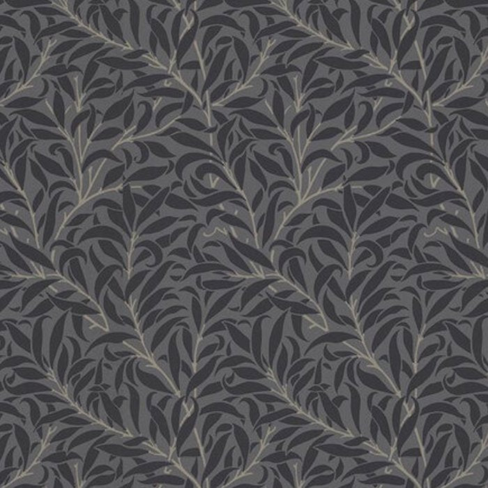William Morris Pure Willow Bough Charcoal Black Coffee Mug Gallery Image 2