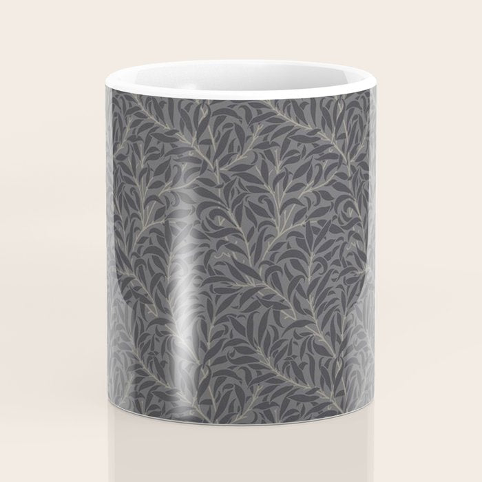 William Morris Pure Willow Bough Charcoal Black Coffee Mug Gallery Image 4