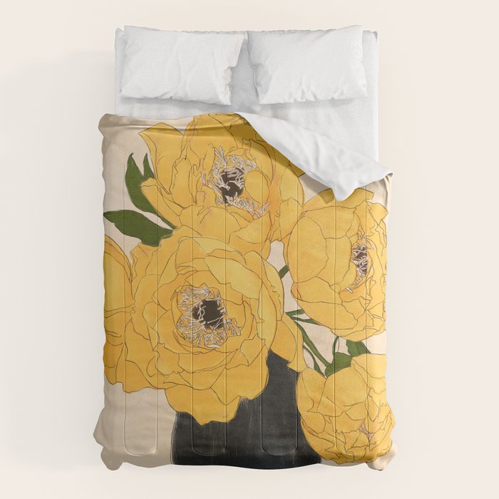 Bouquet Gift Yellow Comforter Gallery Image 6