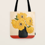 Bouquet Gift Yellow Tote Bag Gallery Image 1