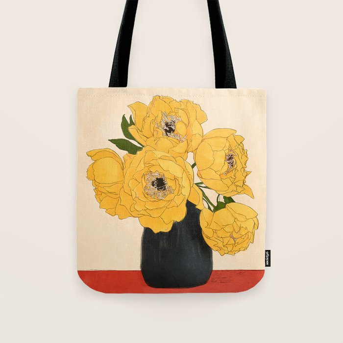 Bouquet Gift Yellow Tote Bag Gallery Image 1