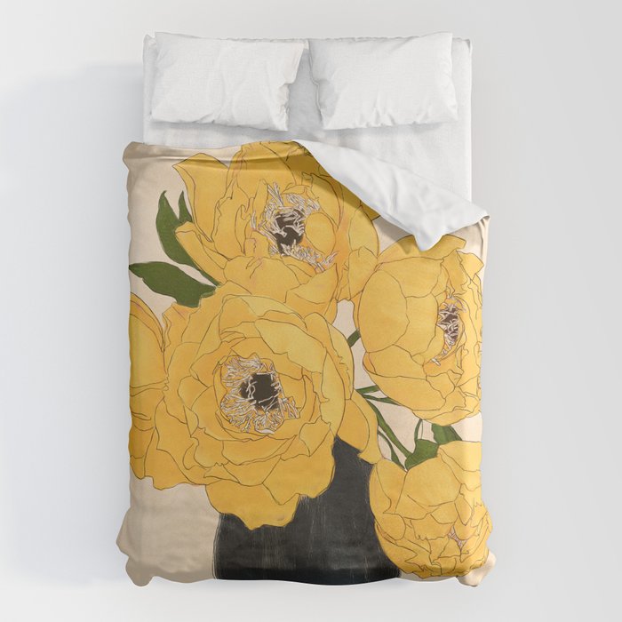 Bouquet Gift Yellow Duvet Cover Gallery Image 1